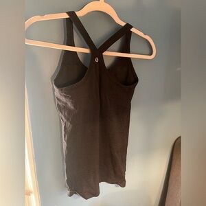 Lululemon Athletic Black Ribbed Tank Top